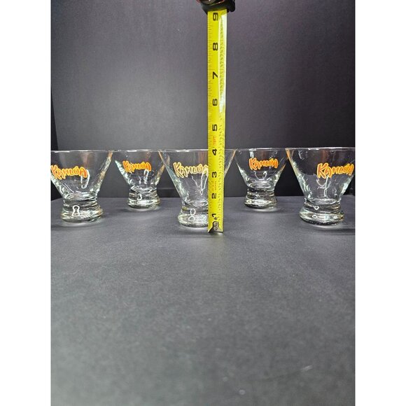 Kahlua Liqueur Cocktail Glasses The Everyday Exotic Cone Shape - Set of 5 - Picture 4 of 4